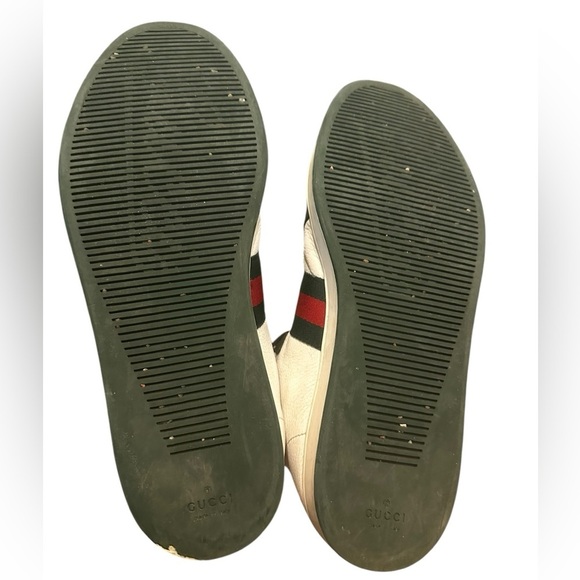 Gucci Vintage High Top Men’s Sneakers Classic Red & Green Size 10.5G - Picture 8 of 8
